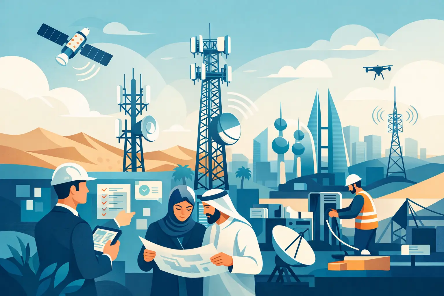 Telecommunication Project Management GCC بتنفيذ منضبط